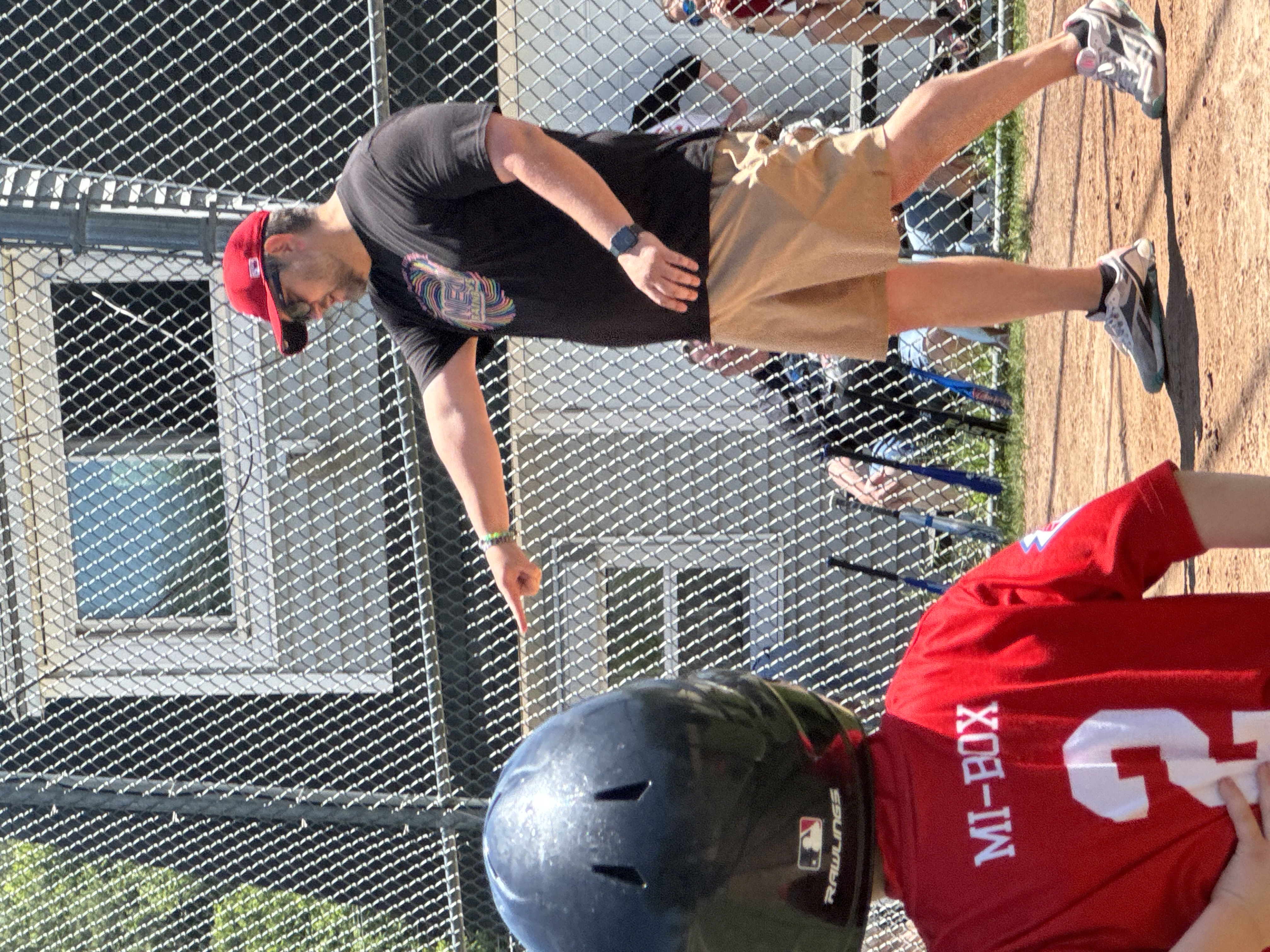 Geoff coaching Bedford youth baseball