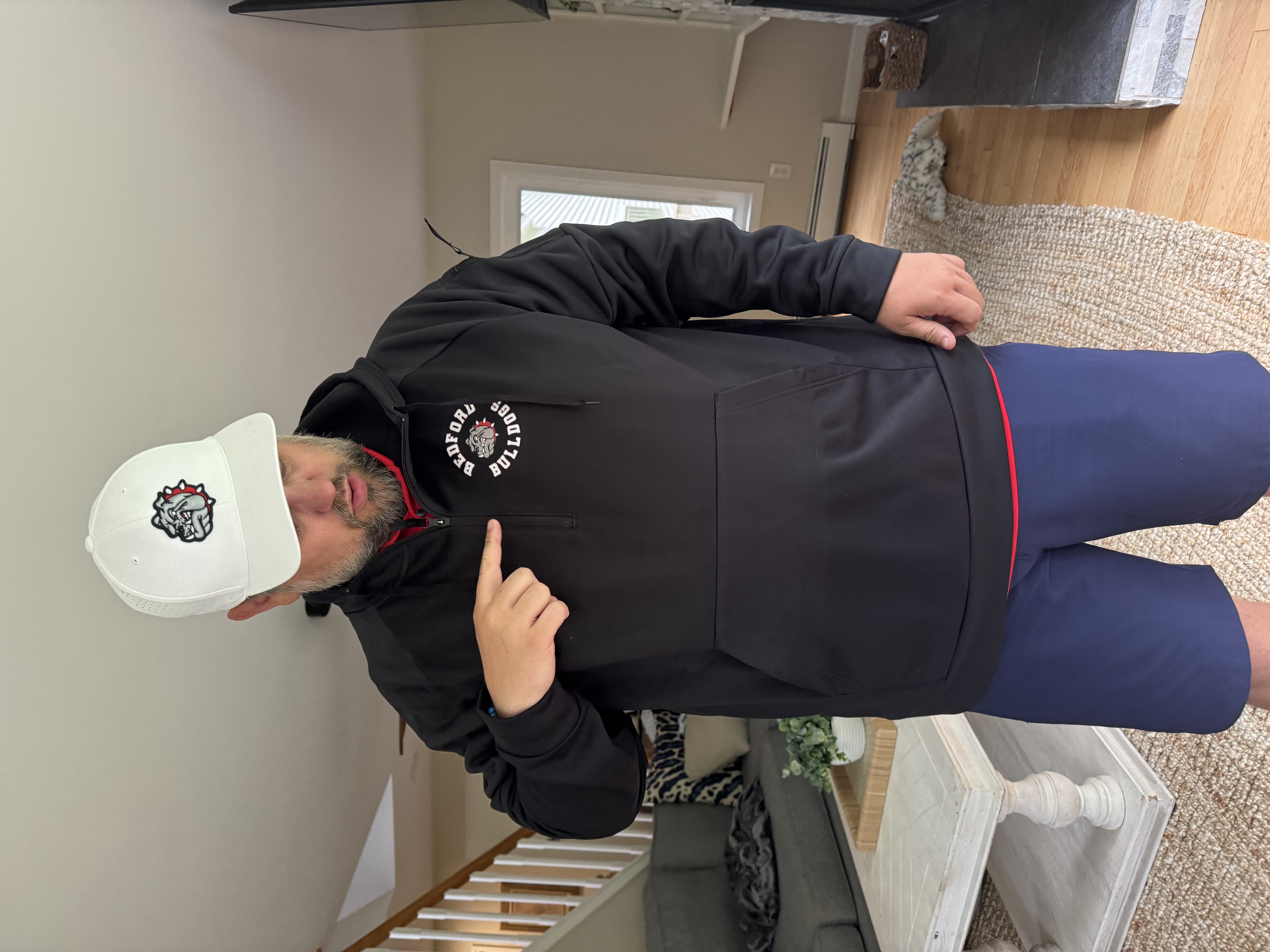 Geoff in Bedford Bulldogs gear