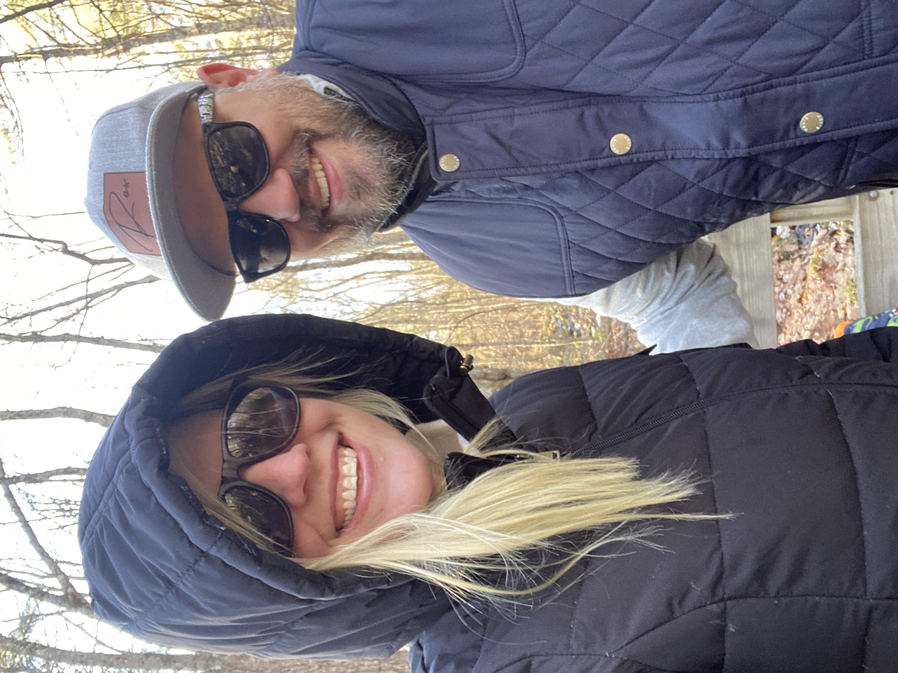 Geoff and Tara enjoying Bedford outdoors